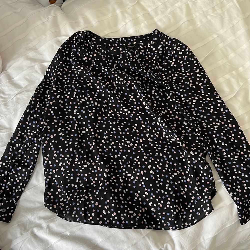 Banana Republic Polka Dot Blouse Sz S